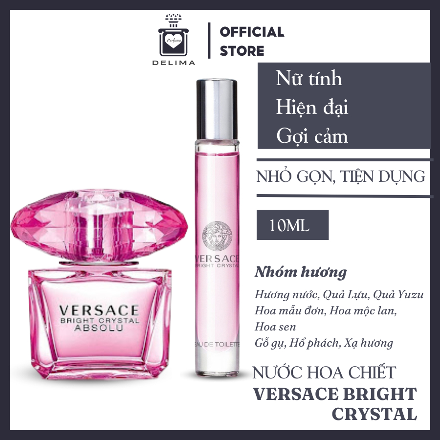 [Mẫu Thử] 10ml Nước hoa Versace Bright Crystal | Nước hoa nữ chính hãng | Delimaperfume