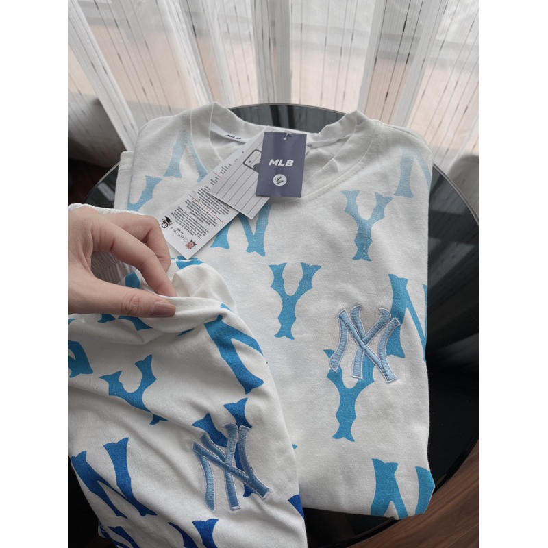 Bộ đùi NY chữ xanh in tràn cho nữ