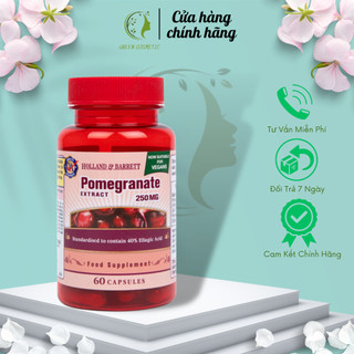 Viên uống lựu đỏ sáng da chống nắng Holland & Barrett 60 viên Anh Quốc
