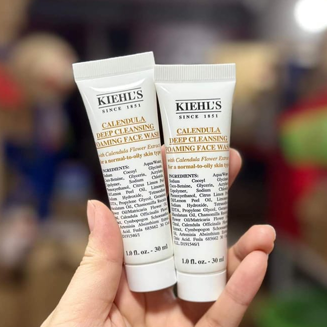 Combo Sữa Rửa Mặt & Toner Hoa Cúc Calendula Herbal Extract, Calendula Deep Cleansing Foaming Face Wash