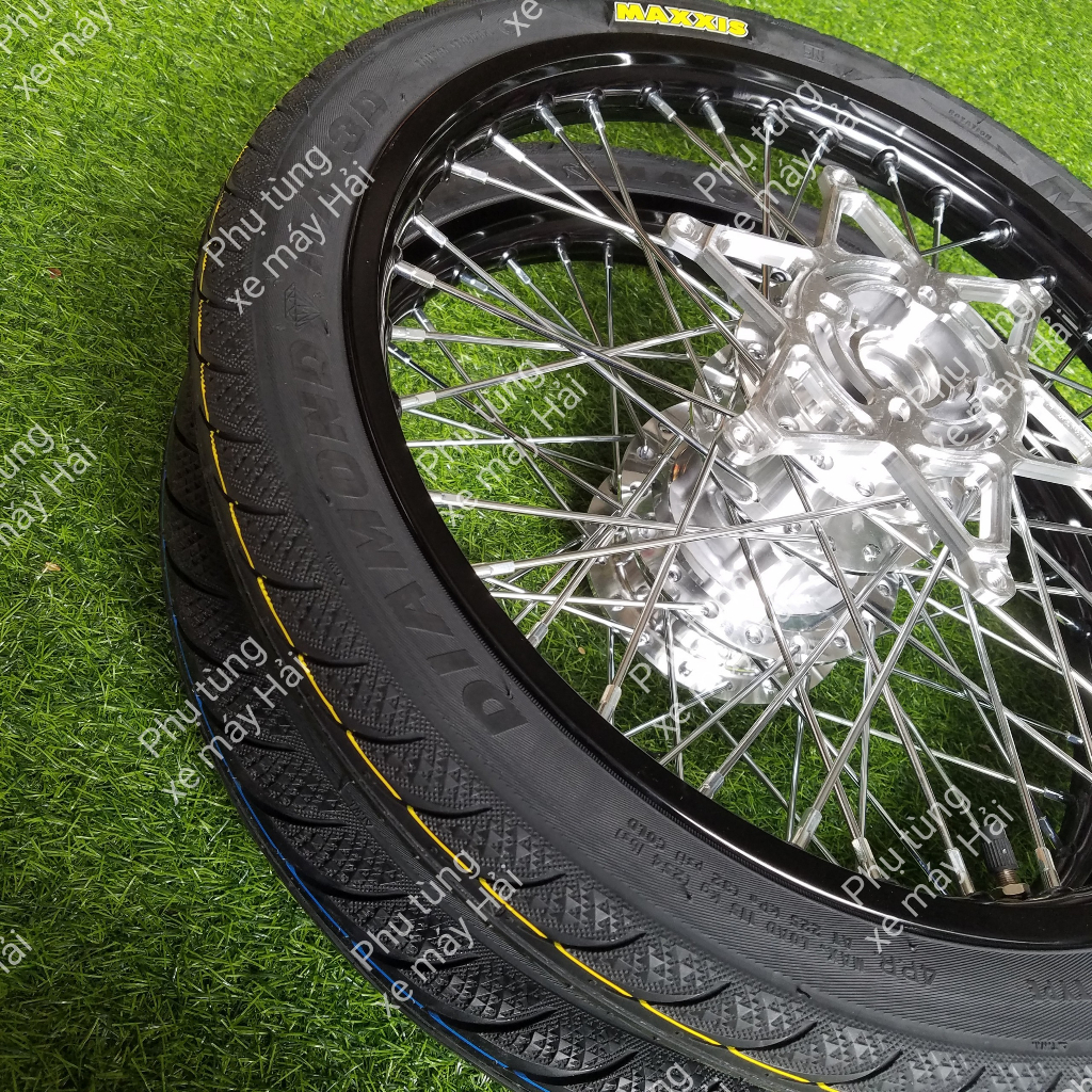 Bánh căm dành cho honda sonic 150 kèm lòng đĩa trước cnc full vỏ ruột lắp sonic như zin HTH1144 msp 0151