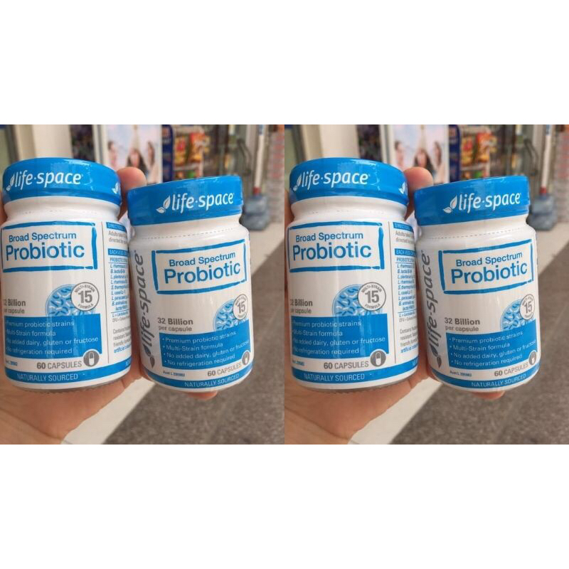 Men vi sinh hỗ trợ tiêu hóa người lớn Life Space Broad Spectrum Probiotic 32 tỉ lợi khuẩn - 40 viên