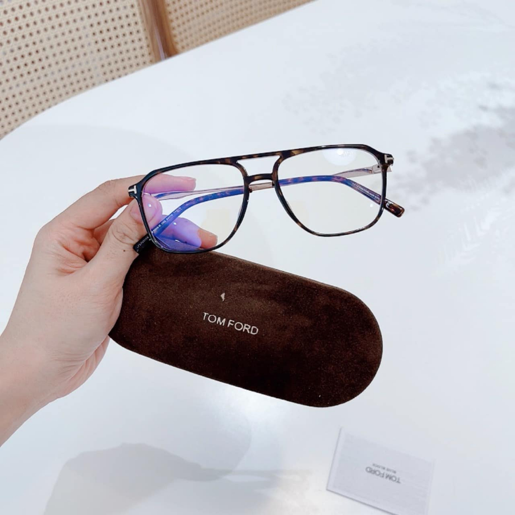 Gọng cận Tom ford vuông, viền havana FT5665 - B/O 052