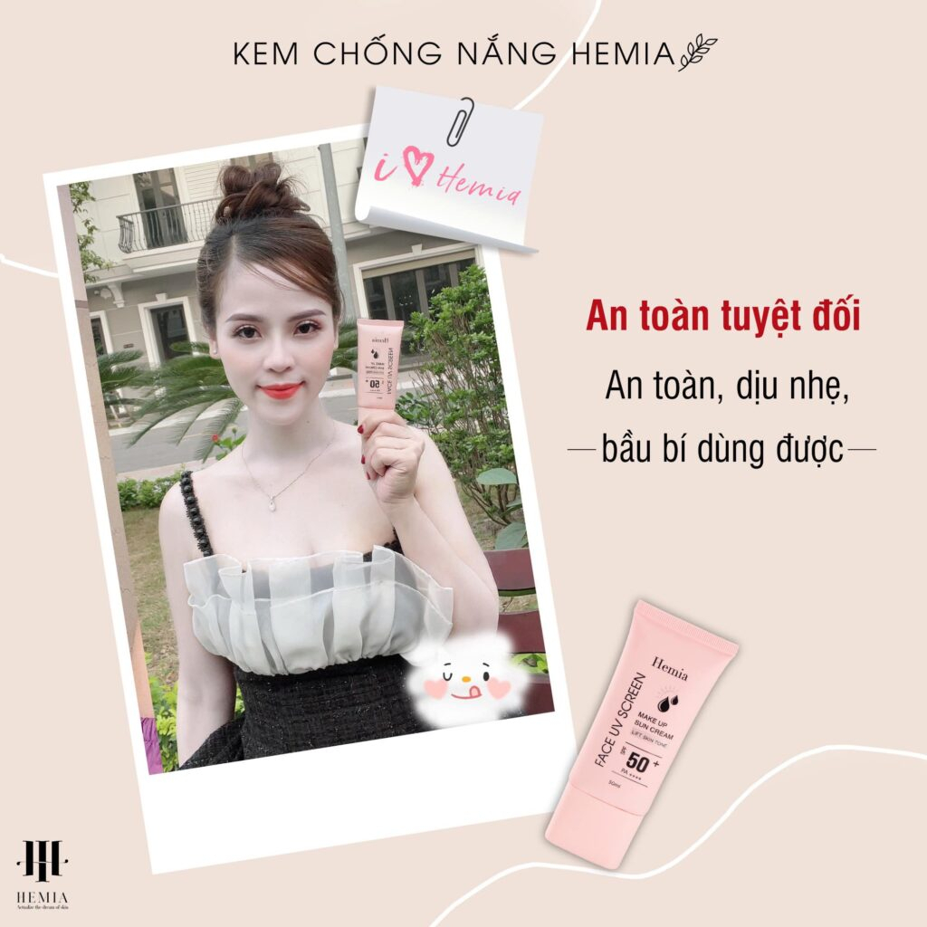Kem Chống Nắng Hemia mini
