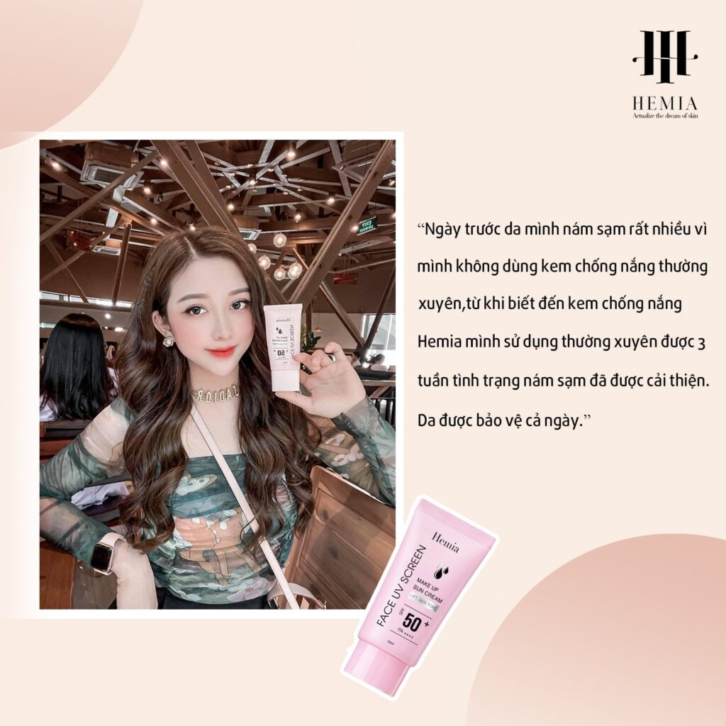 Kem Chống Nắng Hemia mini