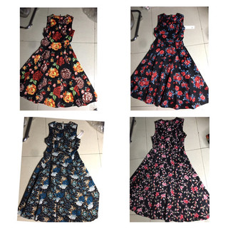 Đầm midi hoa ck dư xịn2,4,6,8