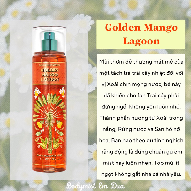 Xịt Thơm Toàn Thân - GOLDEN MANGO LAGOON