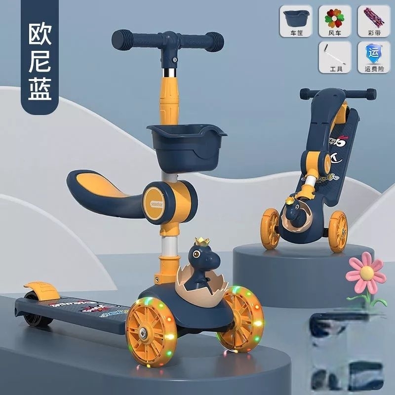XE TRƯỢT SCOOTER CÓ ĐÈN BÁNH XE
