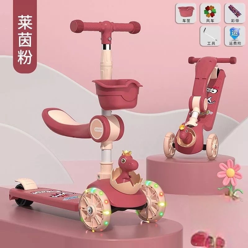 XE TRƯỢT SCOOTER CÓ ĐÈN BÁNH XE