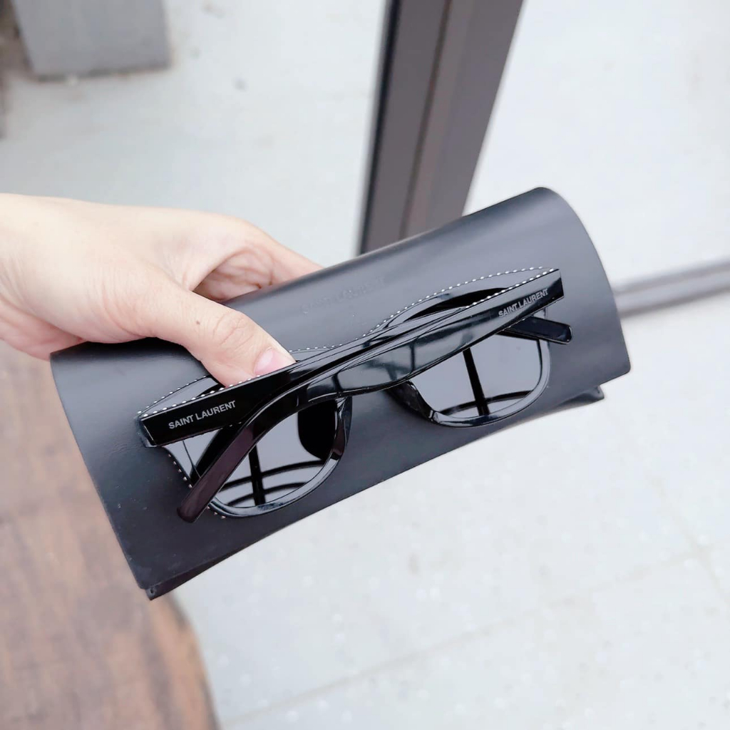 Kính mát Saint Laurent viền đen mắt xám SL51/F Black