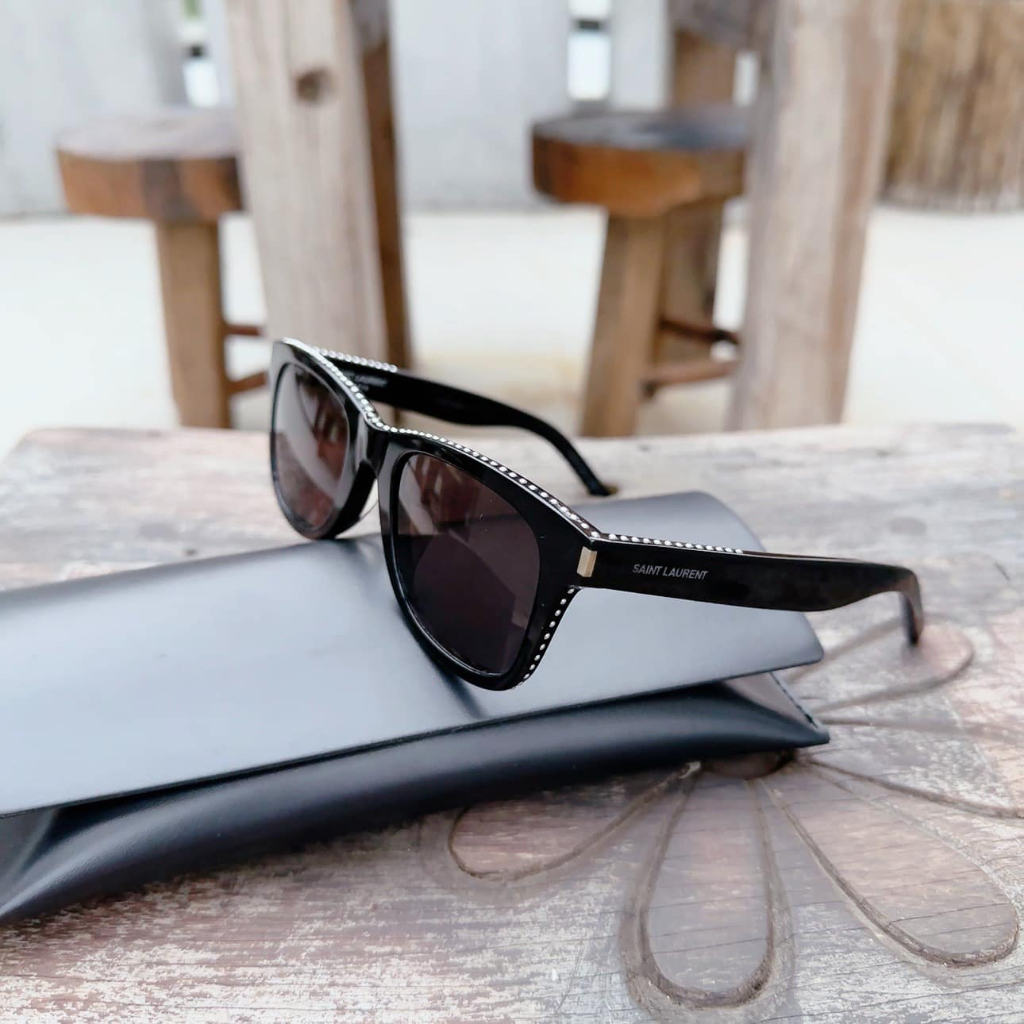Kính mát Saint Laurent viền đen mắt xám SL51/F Black