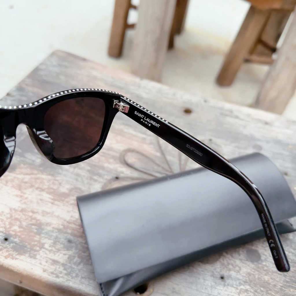 Kính mát Saint Laurent viền đen mắt xám SL51/F Black