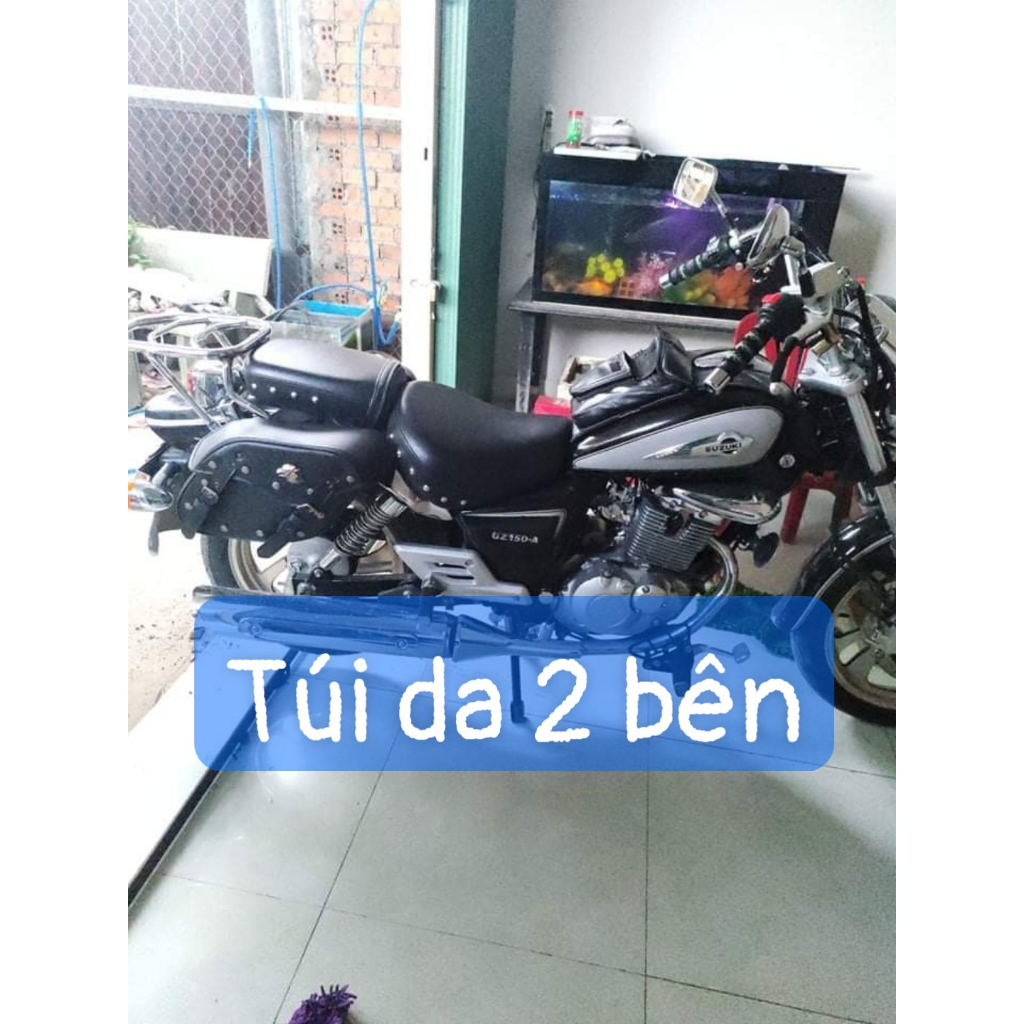 Túi da treo sau moto Gz 125,150,Rebel 125-250,Shadow Steed