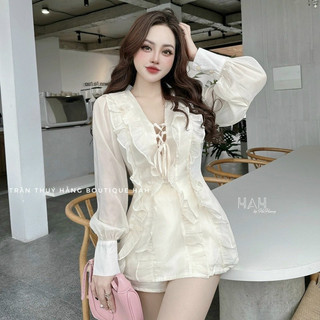 Set áo cổ bèo đan dây bigsize_saigon(50-90kg)