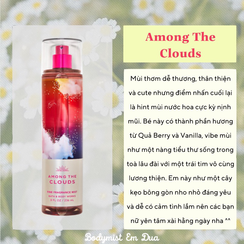 Xịt Thơm Toàn Thân - AMONG THE CLOUDS