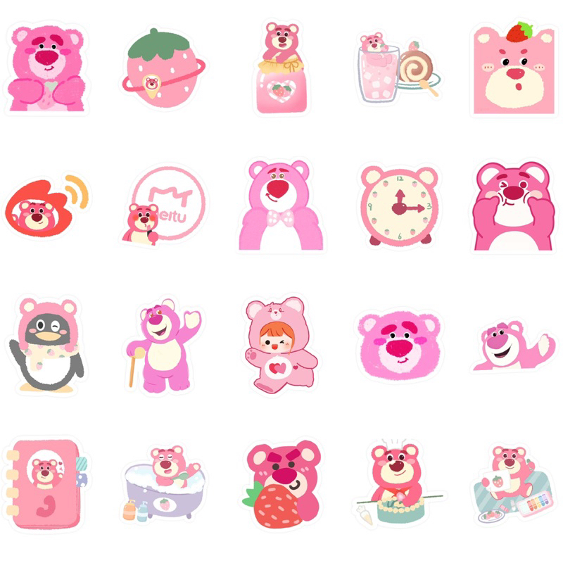 Mua Set 50 Stickers Gấu Dâu Chống Thấm Nước Mẫu Mới 2023 Cực Đẹp Trang ...