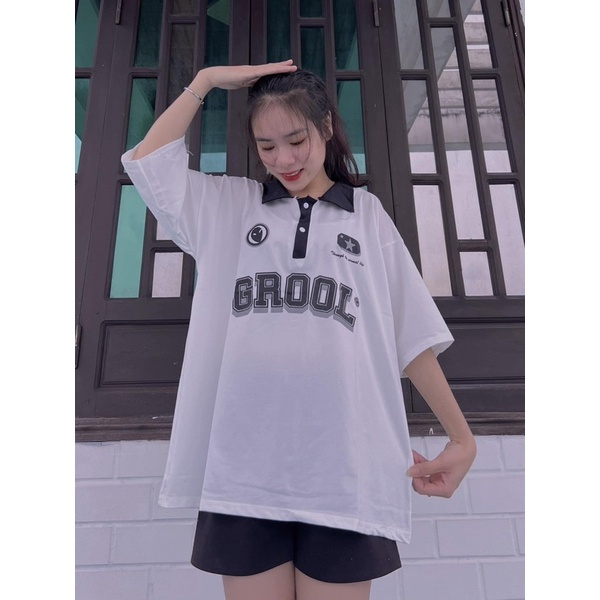 Áo polo Choobe cotton oversize vải thun co giãn tốt AO1 | BigBuy360 - bigbuy360.vn