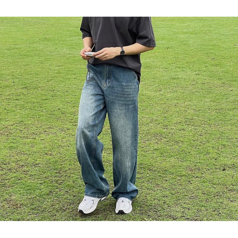 Quần Jeans Ống Rộng