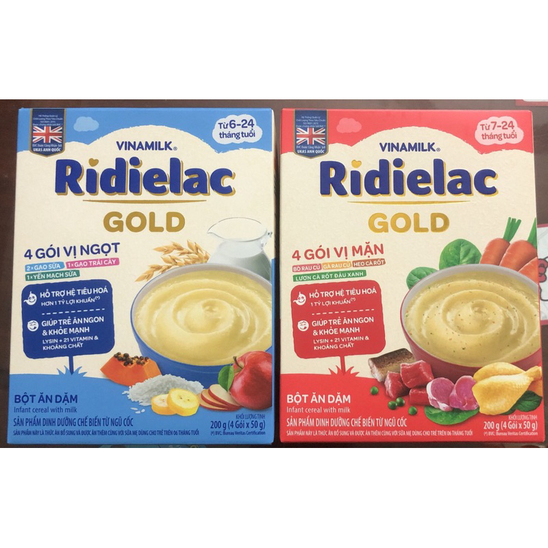 Bột ăn dặm Redielac hộp giấy 200g