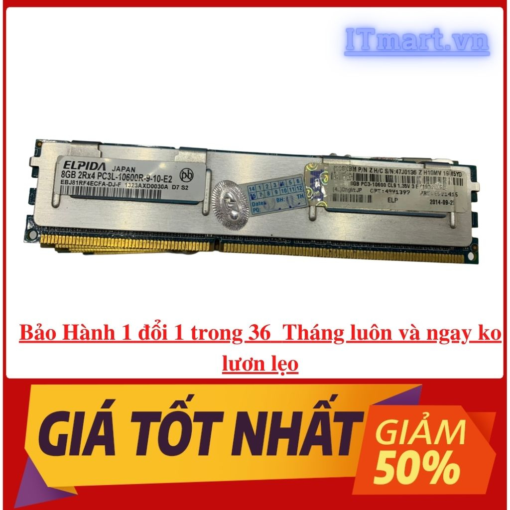 Ram máy chủ server EEC DDRam3 DDRAM3L 4Gb buss 1600 1333 1066 tháo máy chủ máy server- lưu ý ram này cho máy chủ server | BigBuy360 - bigbuy360.vn