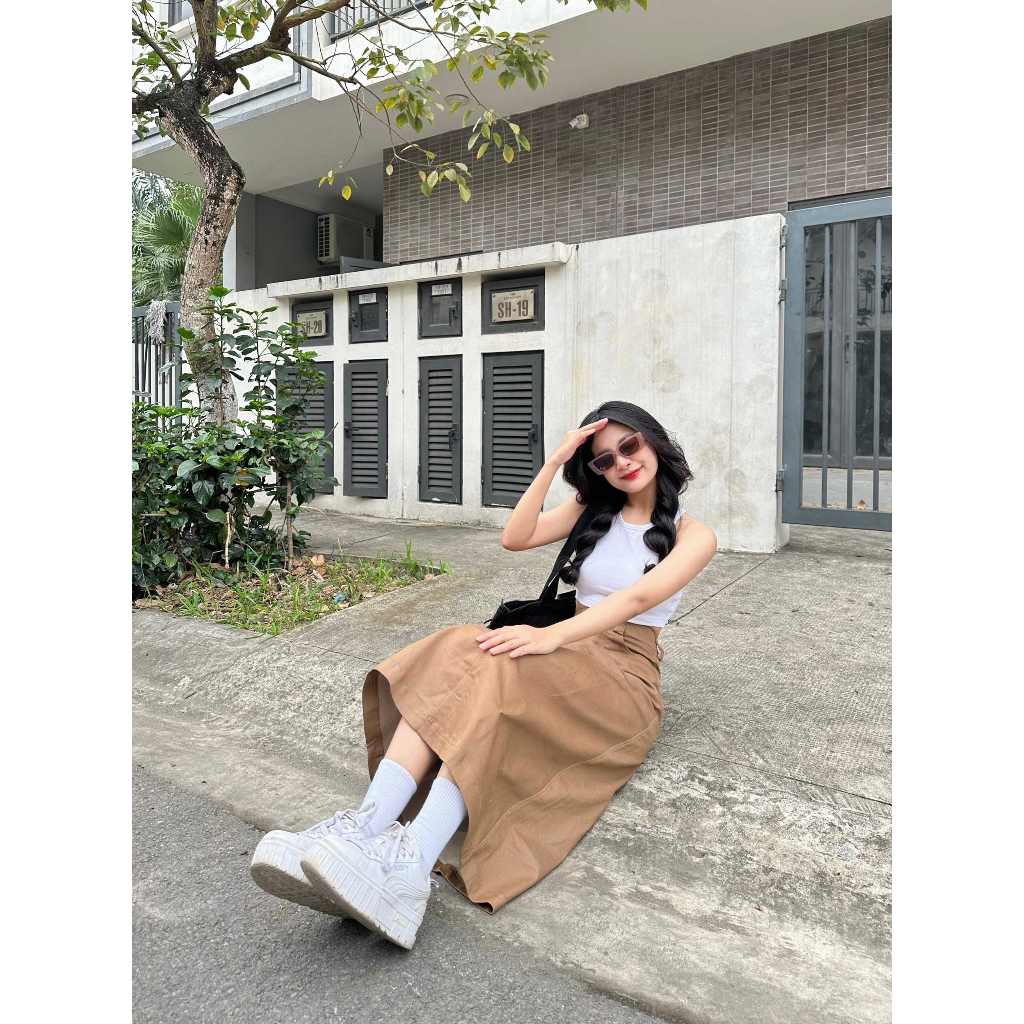 Chân váy jeans Ulzzang | NAMMI SKIRT | Secodee