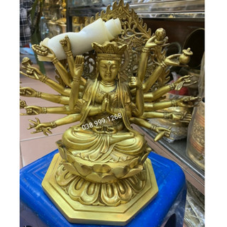 Tượng phật chuẩn đề bồ tát bằng đồng thau bán đồ thờ cúng phong thủy