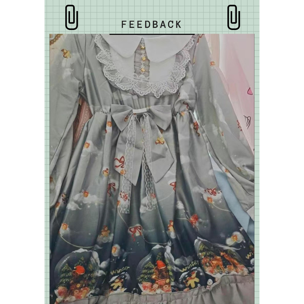 Váy lolita hoạ tiết tuần lộc