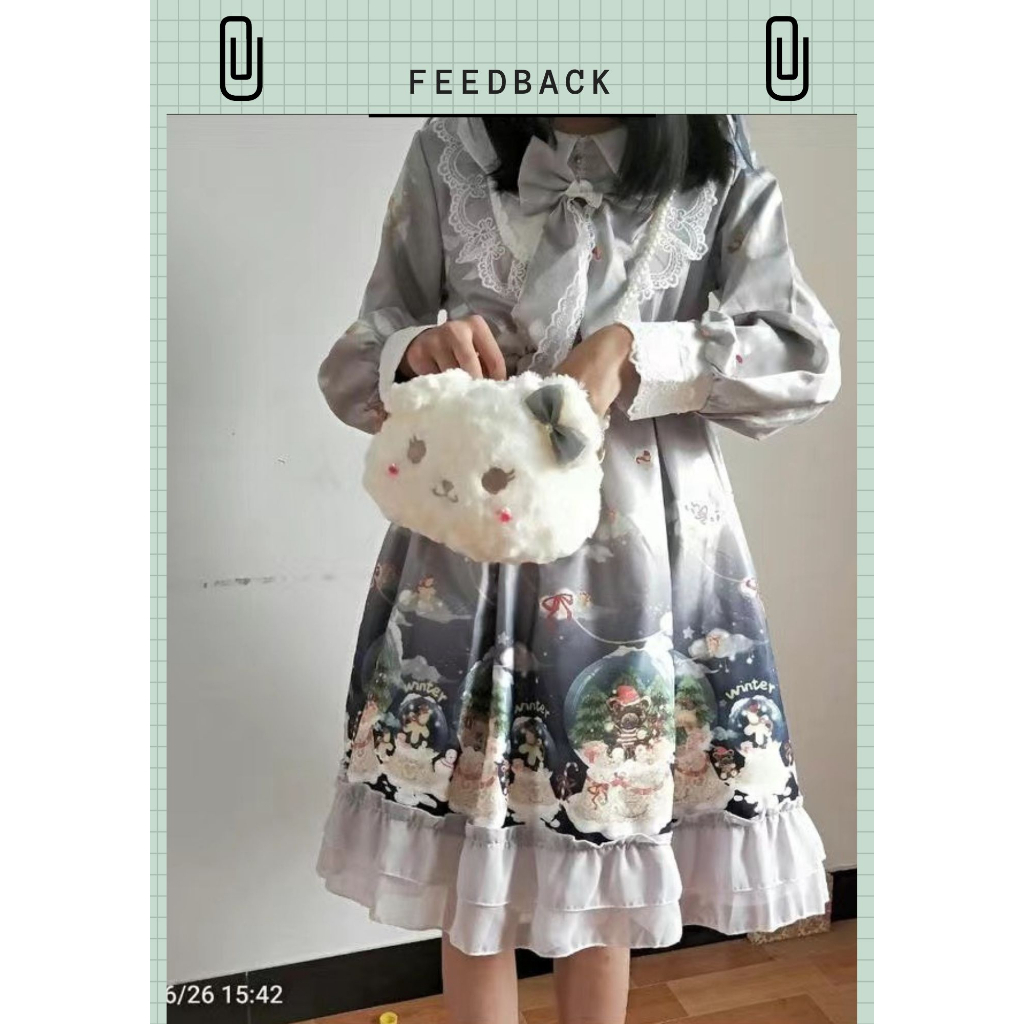 Váy lolita hoạ tiết tuần lộc