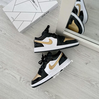 Giày sneaker nike air jordan 1 low se gs 'gold toe' dr6970-071 màu đen vàng | piupiu authentic