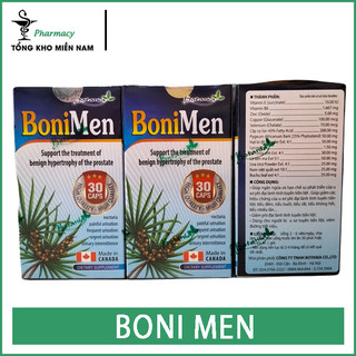 BoniMen - Dành Cho Người Bị Phì Đại Tiền Liệt Tuyến - Hộp 30 Viên - Tổng Kho Miền Nam