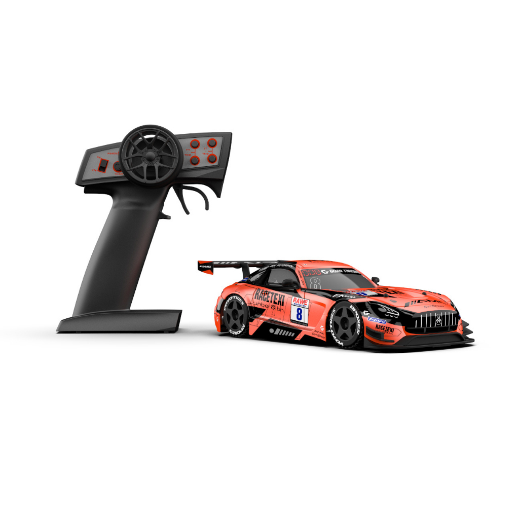 Xe Drift KM2401 Coreless RC Racing AMG GT3 1/24 có servo, hỗ trợ Gyro, có pin sạc, xe điều khiển Drift tốc độ cao