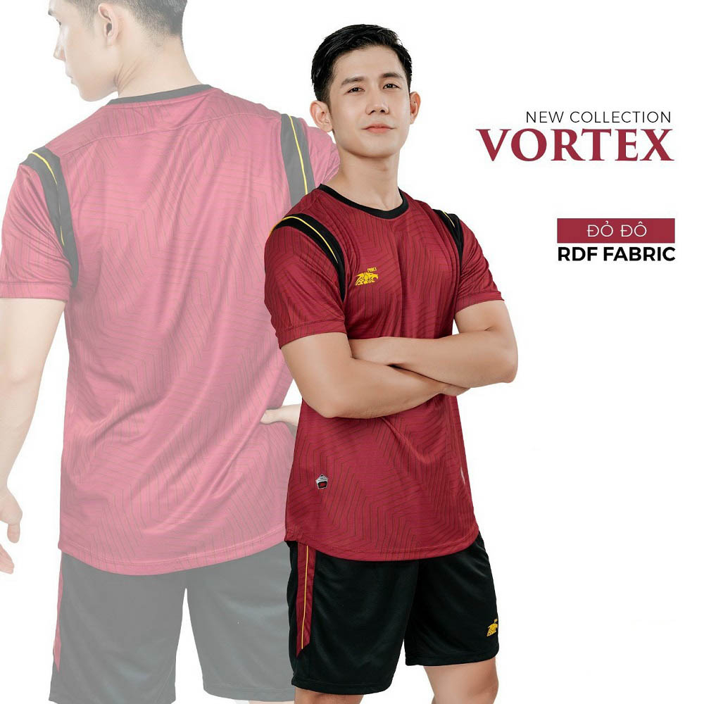 Quần áo đá banh không logo Riki Vortex chất vải RFD cấu tạo sợi Polyester cao cấp, thoáng khí ,co giãn và bền bỉ