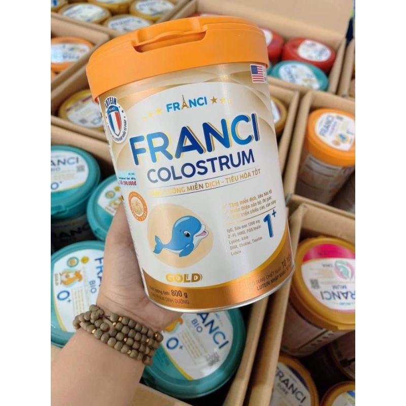Sữa Franci Colostrum số 0+, số 1+ lon 850g
