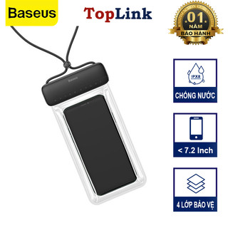 Túi Chống Thấm Nước Điện Thoại Baseus Trong Suốt Bảo Vệ 4 Lớp Phù Hợp Đi Biển, Đi Bơi Dùng Cho Điện Thoại Dưới 7.2inch