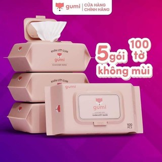 Khăn ướt gumi gói 100 tờ