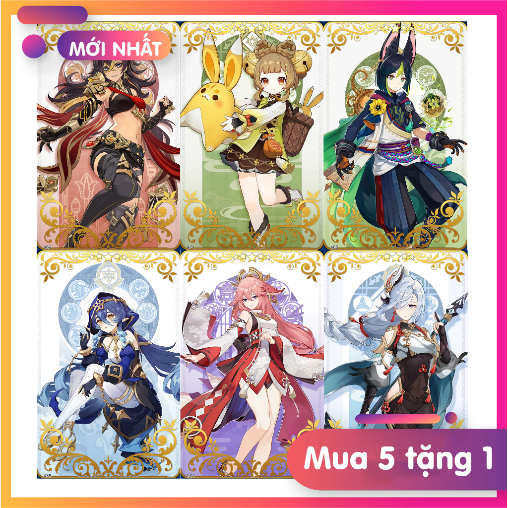 Ảnh thẻ anime Hologram - Genshin Impact