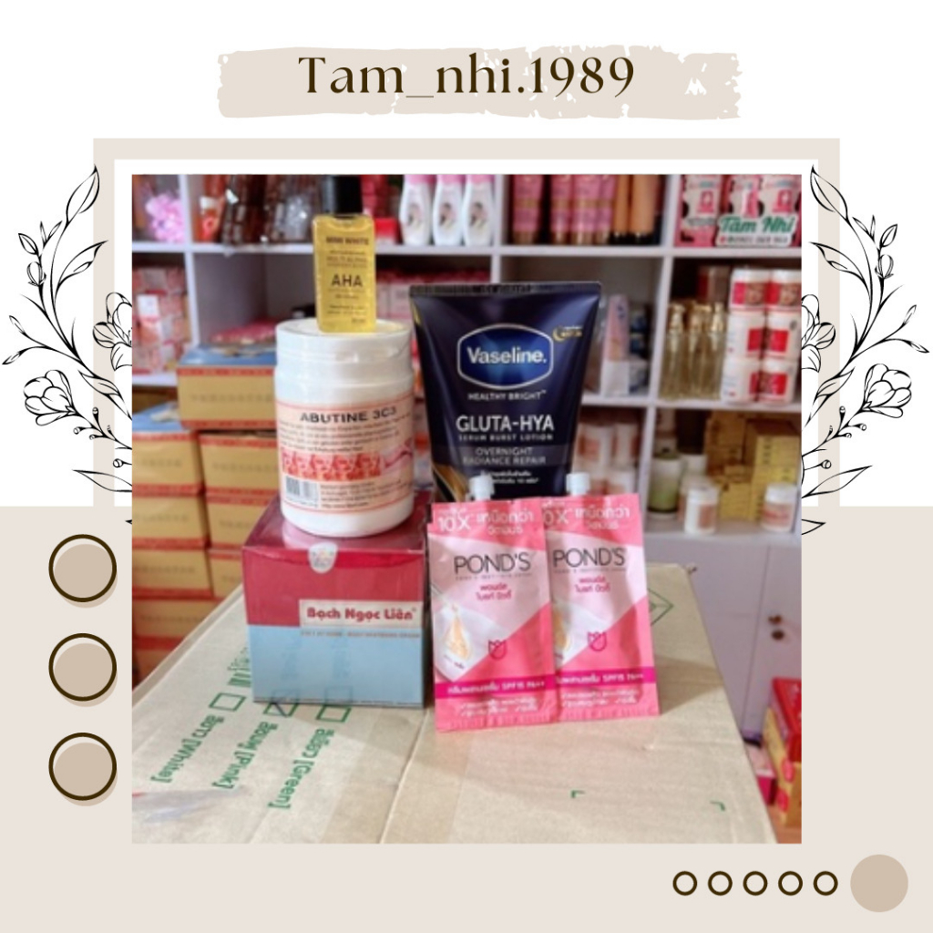 Combo Bạch Ngọc Liên ⚡ HÀNG CHUẨN ⚡ Combo Bạch Ngọc Liên kết hợp giúp da trắng sáng nhanh nhất