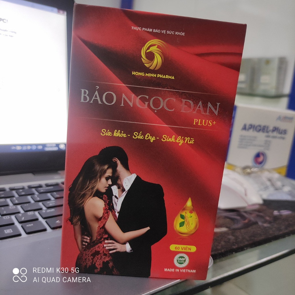 Bảo Ngọc Đan Plus + - Sức Khỏe - Sắc Đẹp và Sinh Lý Nữ Hộp 1 lọ 60 viên
