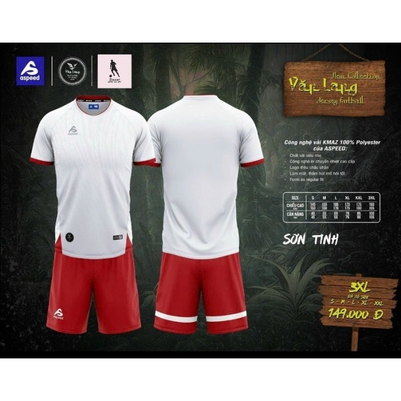 BỘ QUẦN ÁO BÓNG ĐÁ ASPEED - VĂN LANG