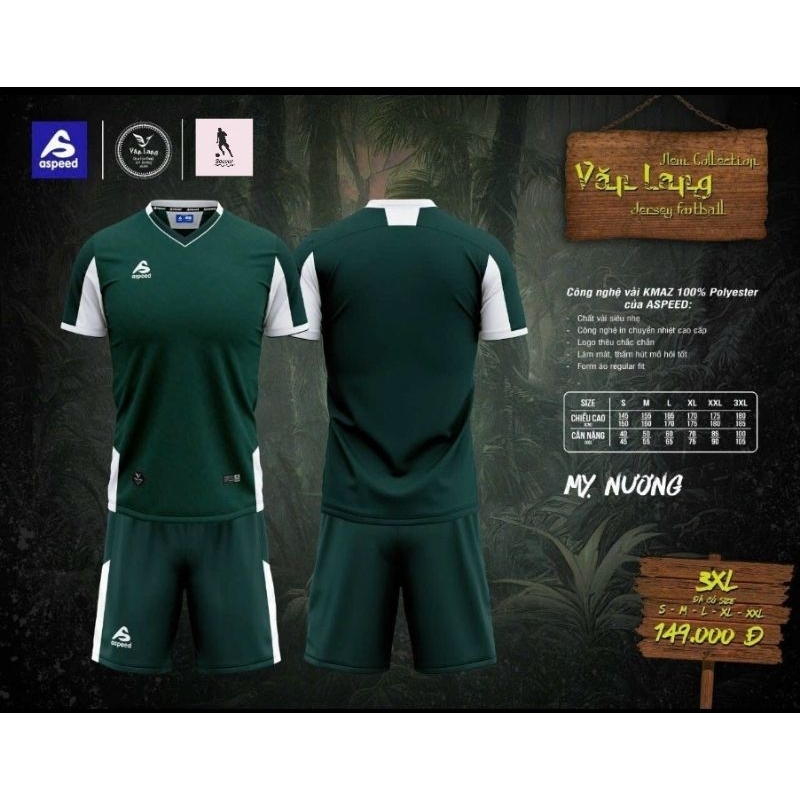 BỘ QUẦN ÁO BÓNG ĐÁ ASPEED - VĂN LANG