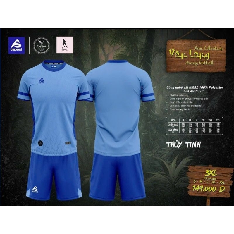 BỘ QUẦN ÁO BÓNG ĐÁ ASPEED - VĂN LANG