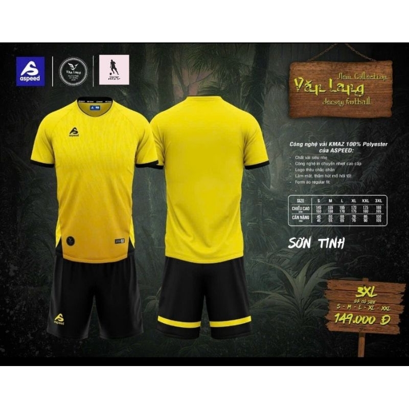 BỘ QUẦN ÁO BÓNG ĐÁ ASPEED - VĂN LANG