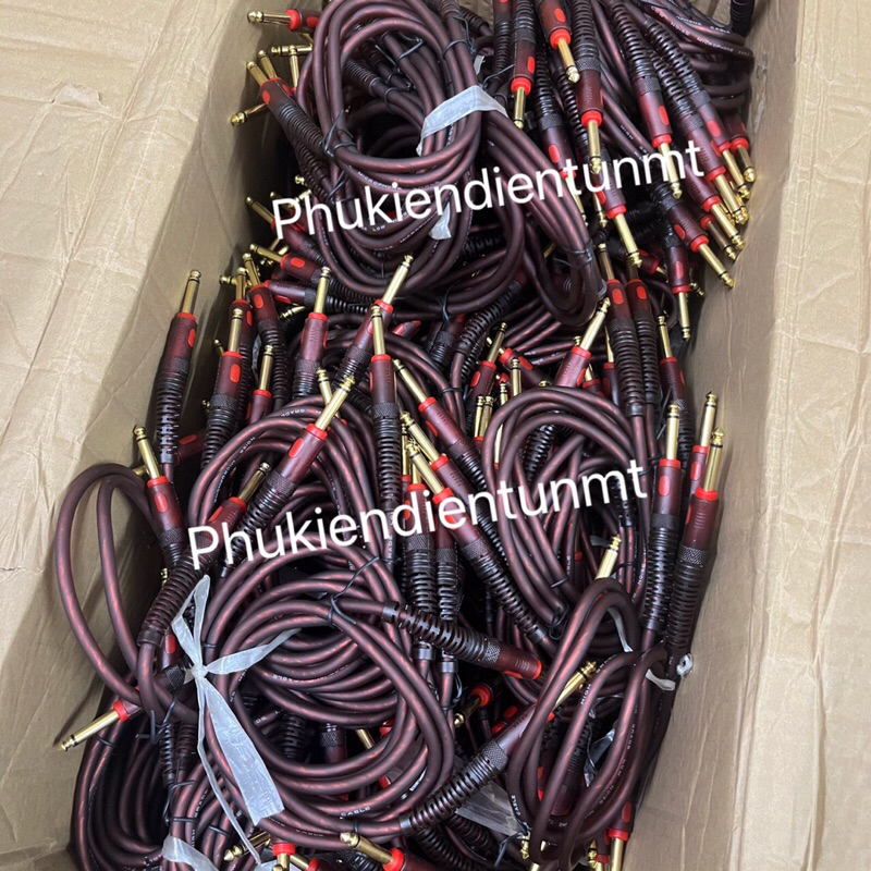 Dây nối hai đầu 6 li nau chân mạ đồng 1m