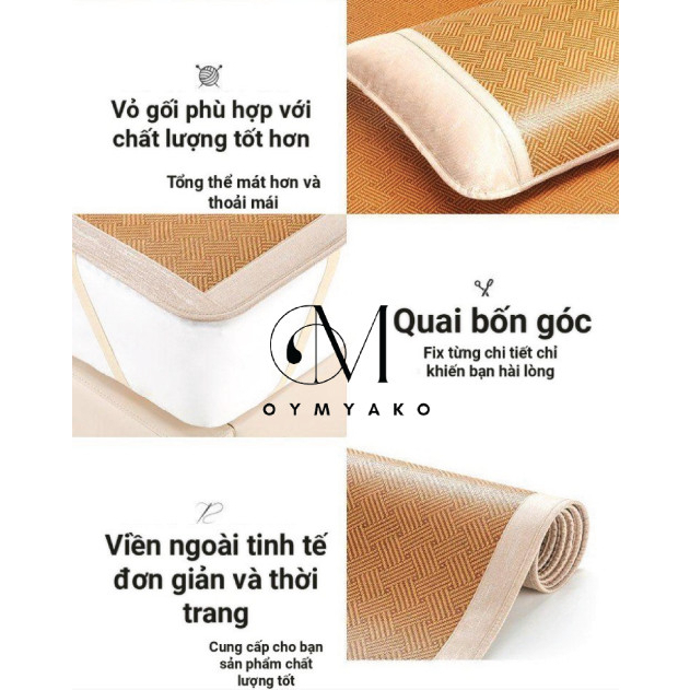 Chiếu mây Nhật bản tự nhiên gấp gọn cao cấp OYMYAKO mã OMK01 Nishikawajp