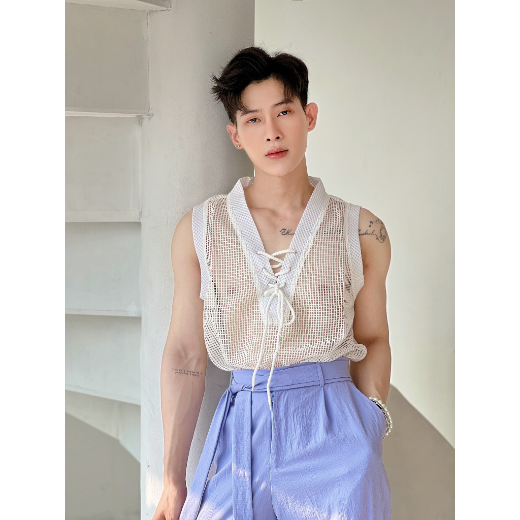 Áo Tank top lưới phom chuẩn đẹp cá tính - Free size
