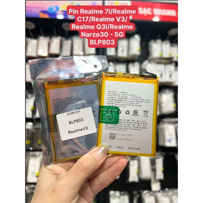 Pin Realme 7i/Realme C17/Realme V3 - BLP803
