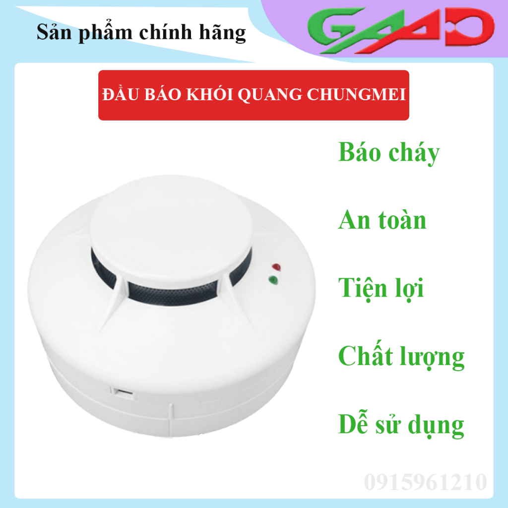 PCCC - ĐẦU BÁO KHÓI QUANG 24V, KÈM ĐẾ (Model: CM-WT32L) - ĐẦU BÁO KHÓI QUANG CHUNGMEI -AN TOÀN CHÁY NỔ