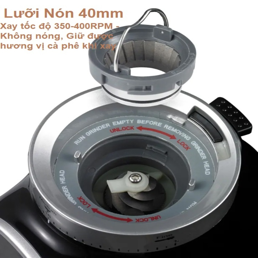 Máy xay hạt cà phê Espresso Olodo CG-001 cao cấp - Hàng Chính Hãng