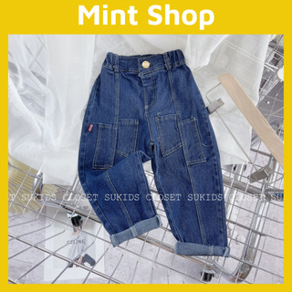 Quần jean bé trai quần jean dài cho bé trai size từ 11 - 38 kg