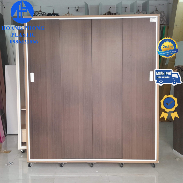 Tủ quần áo nhựa đài loan - Tủ quần áo cửa lùa - Hàng cao cấp - Miễn phí giao hàng